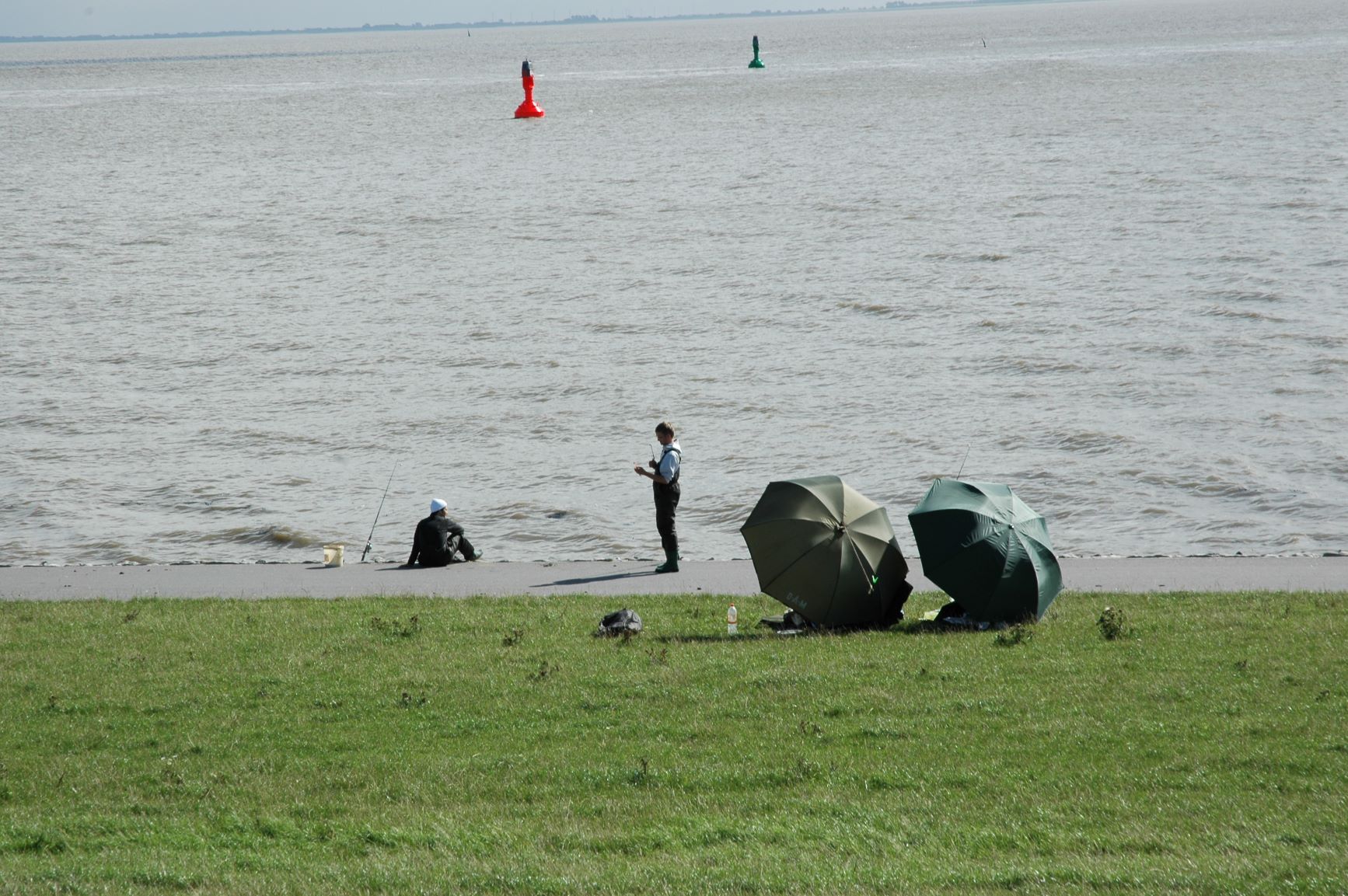 Angeln an der Nordsee (Krummhoerne). Foto: Dieter Borowski